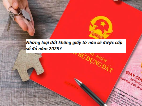 Những loại đất không giấy tờ nào sẽ được cấp sổ đỏ năm 2025?