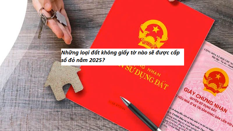 Những loại đất không giấy tờ nào sẽ được cấp sổ đỏ năm 2025?